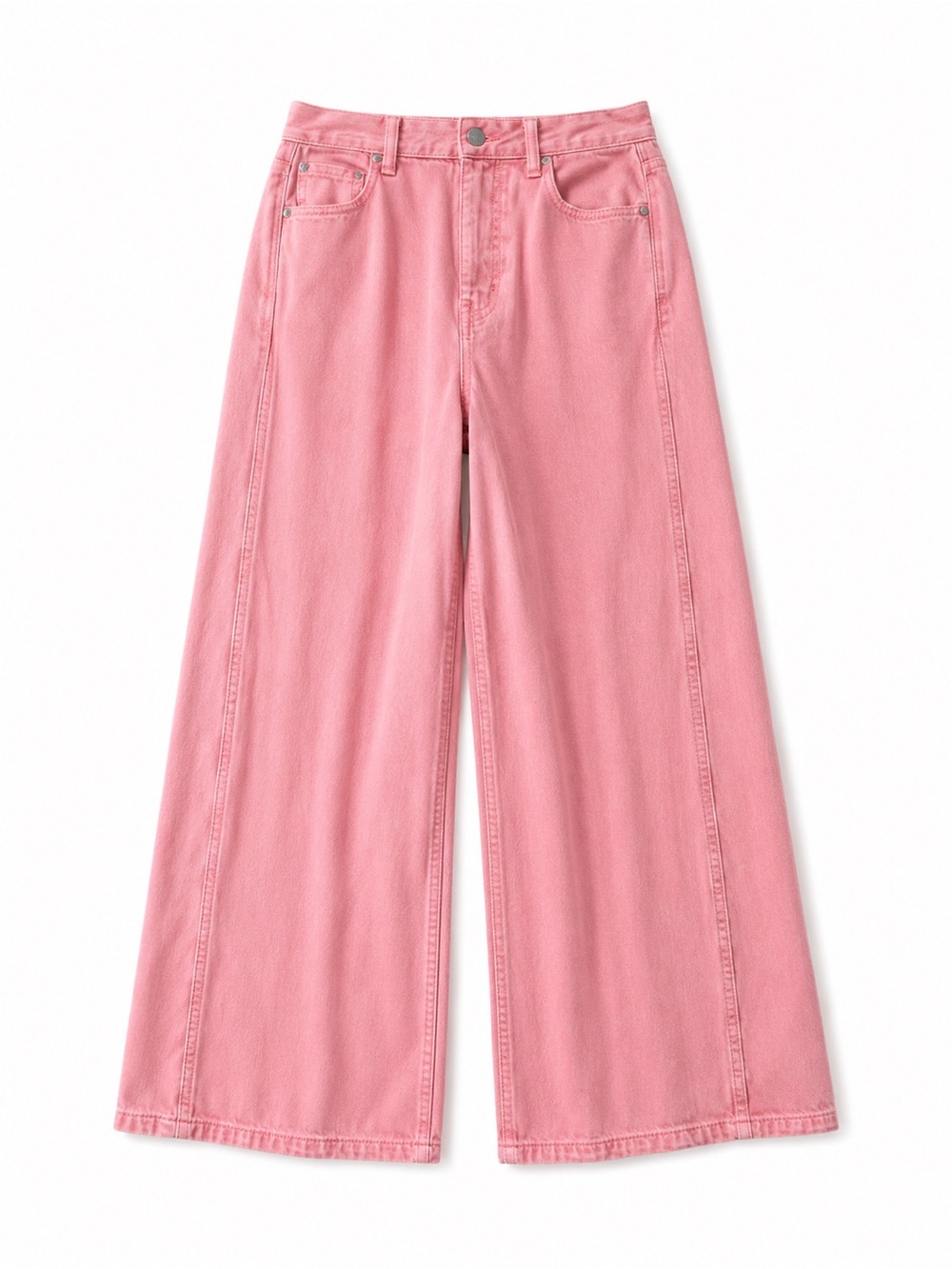 Etica Pink Wide-Leg Jeans